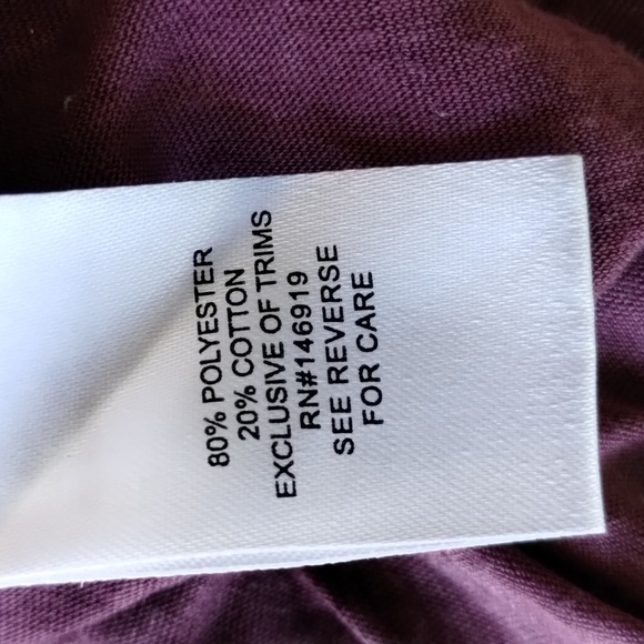 Cloud Chaser Maroon Sheer Burnout With Criss Cross Front - Picture 12 of 13